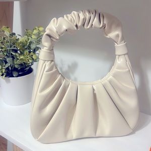 Top Handle White Shoulder Purse